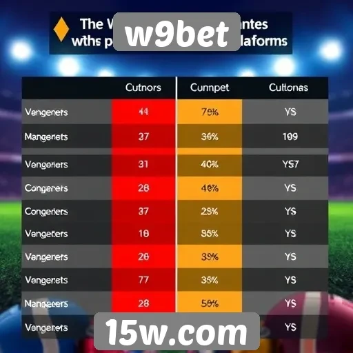 Comparativo: W9Bet versus concorrentes no setor de apostas
